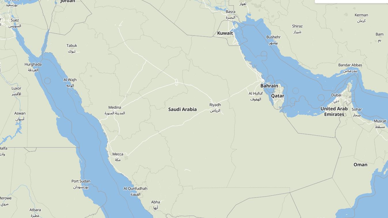 Bright Arabic KSA Boundary